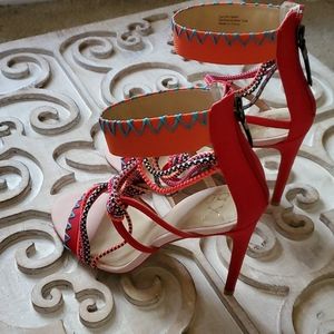 gx Gwen Stefani Red Fiesta Stillettos, 8.5